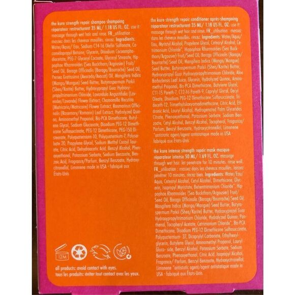 AMIKA - NWT - The Kure Strength Repair Trial Set. Shampoo, Conditioner & Mask - Picture 3 of 12